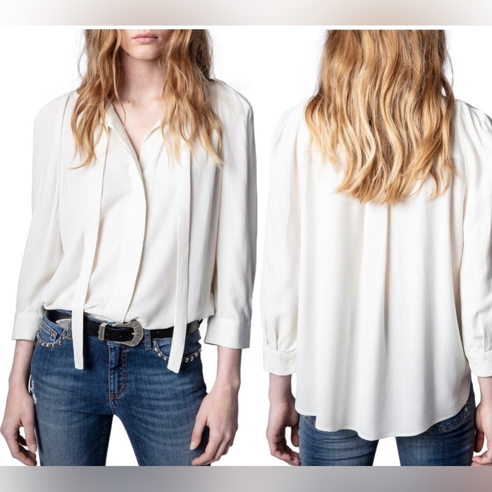 Zadig & Voltaire Touch Satin Top - Picture 2 of 7